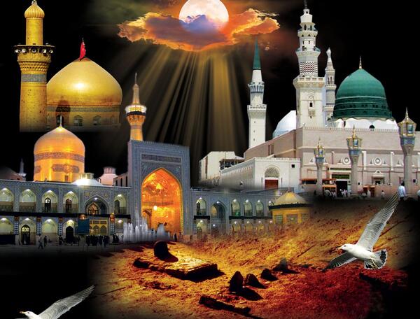 عکس نوشته تسلیت رحلت پیامبر و امام حسن و امام رضا