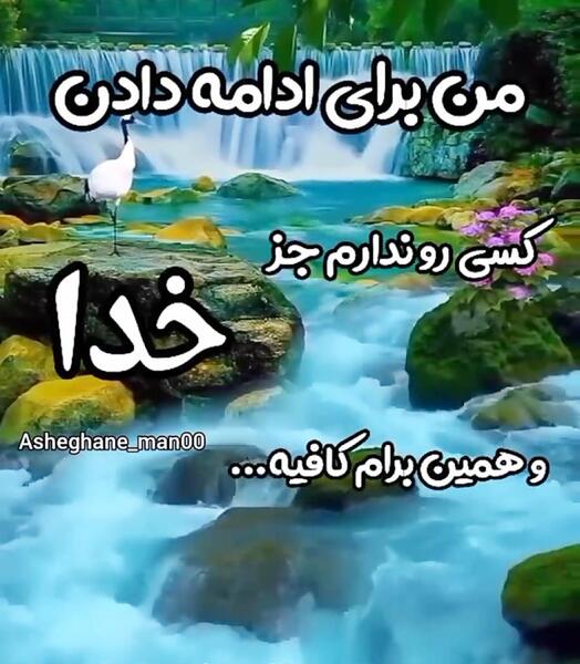 عکس نوشته خدایا من فقط تو رو دارم