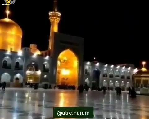 عکس نوشته حرم امام رضا دارم میام پابوست