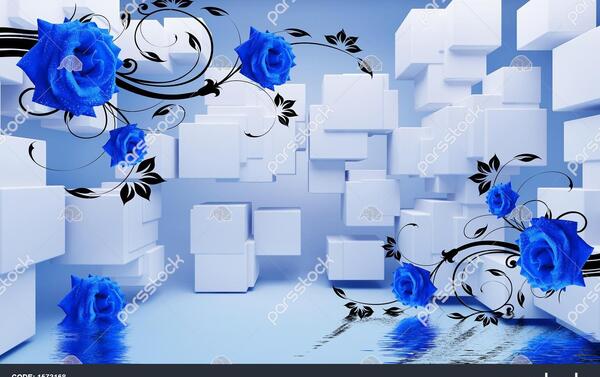 عکس های گل رز آبی