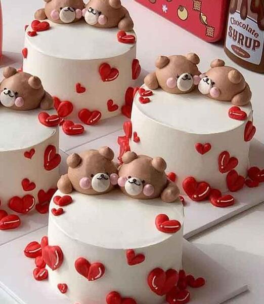 عکس های کیک تولد دونفره عاشقانه