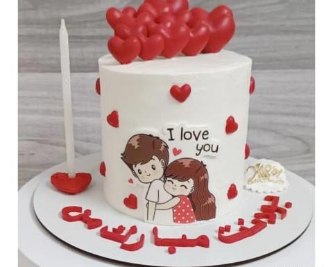 عکس های کیک تولد دونفره عاشقانه