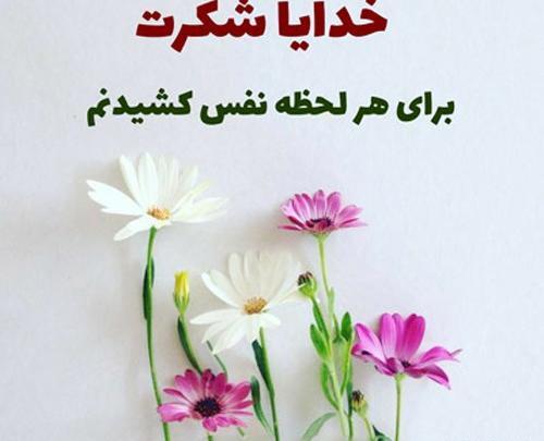 عکس نوشته تشکر از خدا بابت زندگی خوب