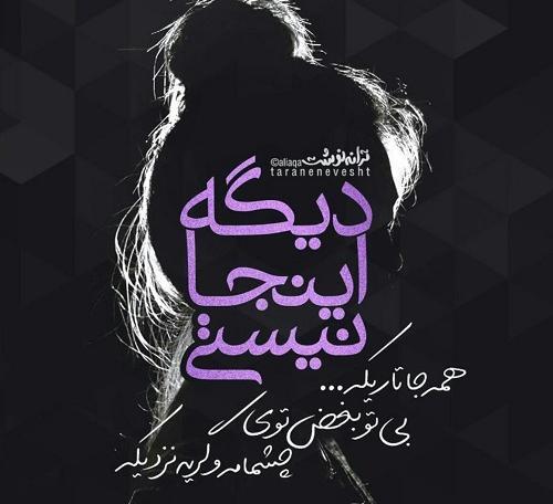 عکس نوشته گریه های شبانه