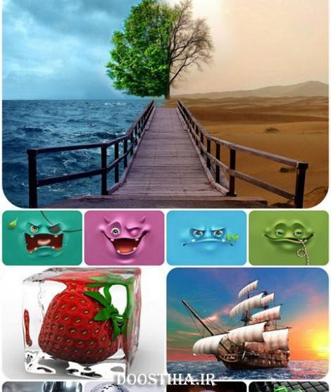 عکس های سه بعدی برای تصویر زمینه