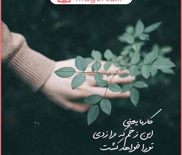 زمين گرده عکس نوشته قانون کارما