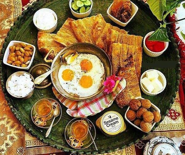 عکس های صبحانه خوردن