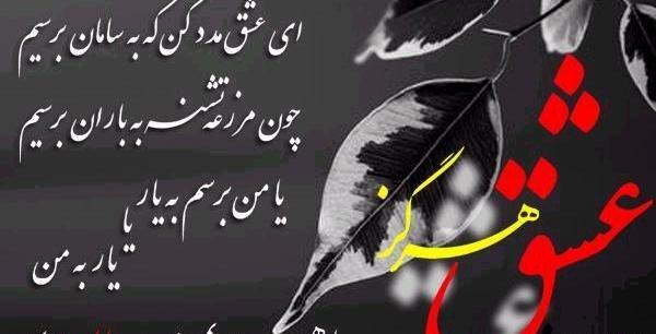 عکس نوشته فروغ فرخزاد در مورد عشق