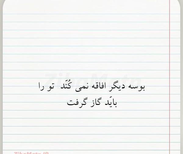 عکس نوشته گاز گرفتن عاشقانه