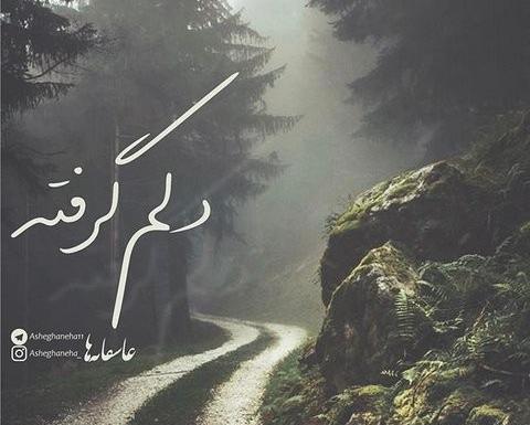 دانلود عکس نوشته غمگین دلم گرفته