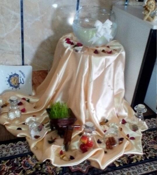 عکس های سفره هفت سین عروس