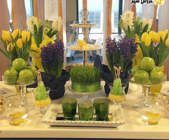 عکس های سفره هفت سین عروس