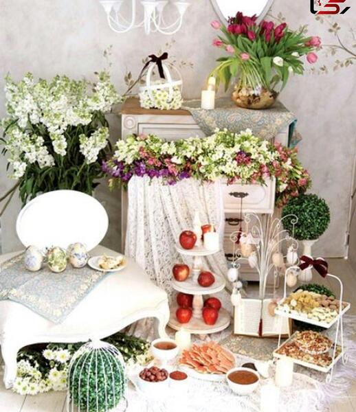 عکس های سفره هفت سین عروس