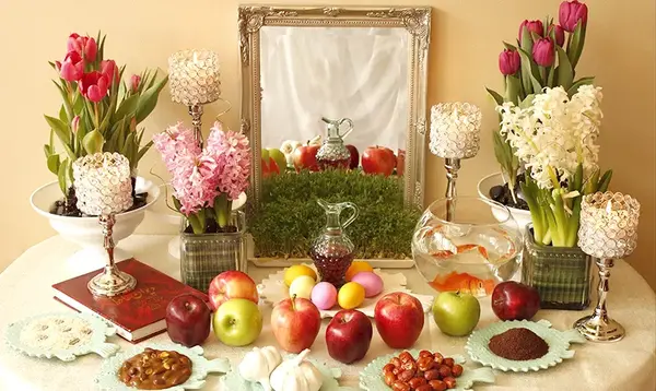 عکس های سفره هفت سین عروس