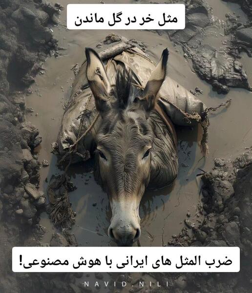 عکس ضرب المثل های ایرانی با هوش مصنوعی
