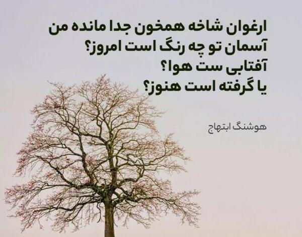 عکس نوشته های غمگین هوشنگ ابتهاج