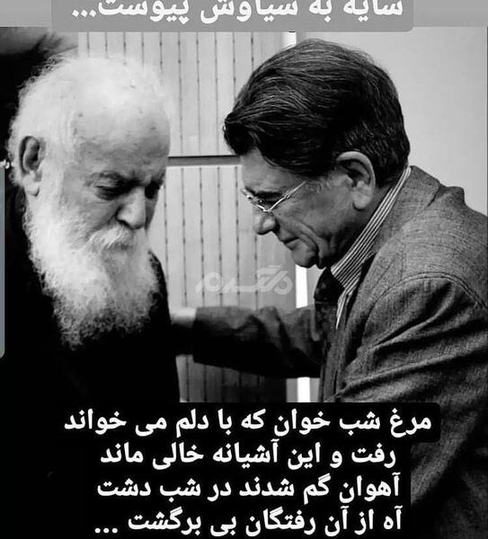 عکس نوشته های غمگین هوشنگ ابتهاج