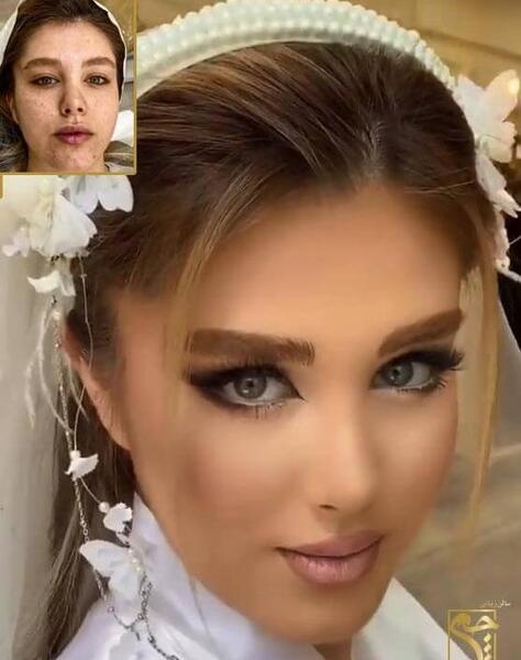 عکس های آرایش لایت عروس زیبا و جذاب