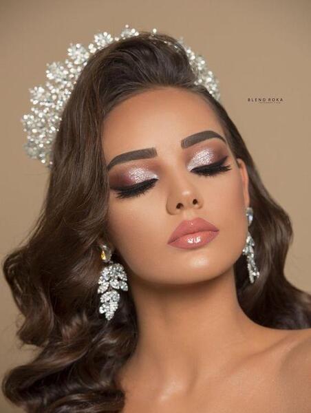 عکس های ارایش چشم عروس