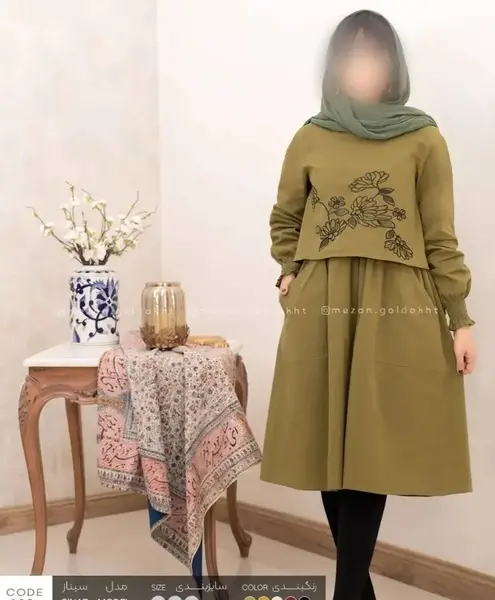 عکس مانتو هنری دخترانه