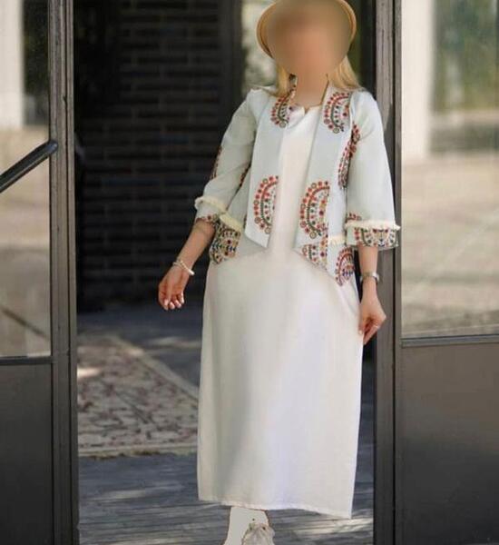 عکس مانتو هنری دخترانه