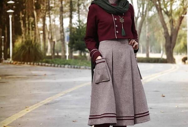 عکس مانتو هنری دخترانه
