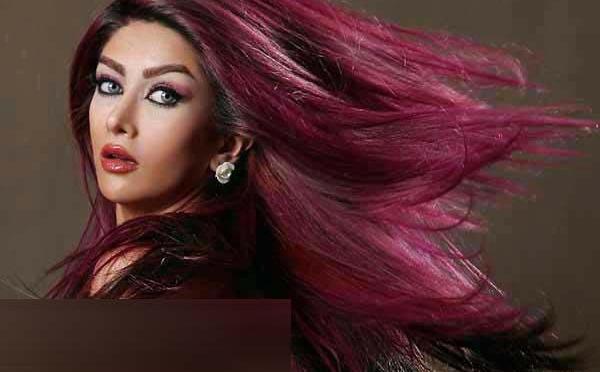عکس رنگ مو شرابی