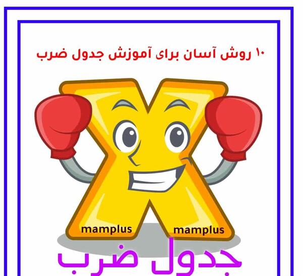 عکس نقاشی زیبا برای جدول ضرب