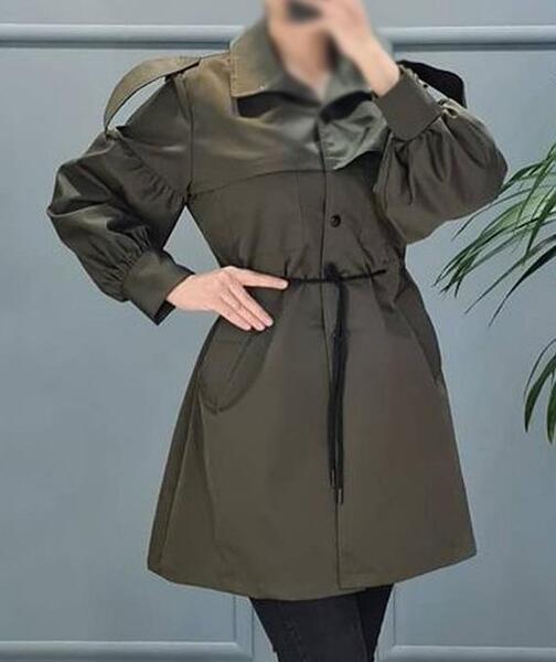 عکس مانتو یقه ایستاده کتی