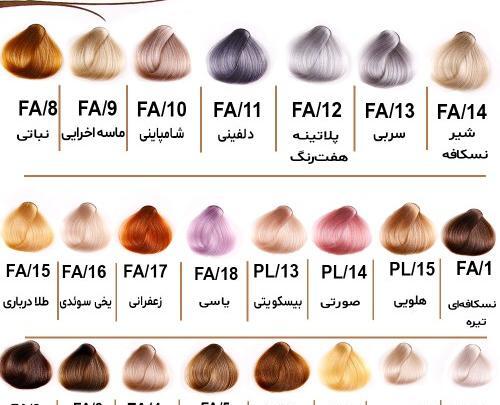 عکس رنگ یاسی مو