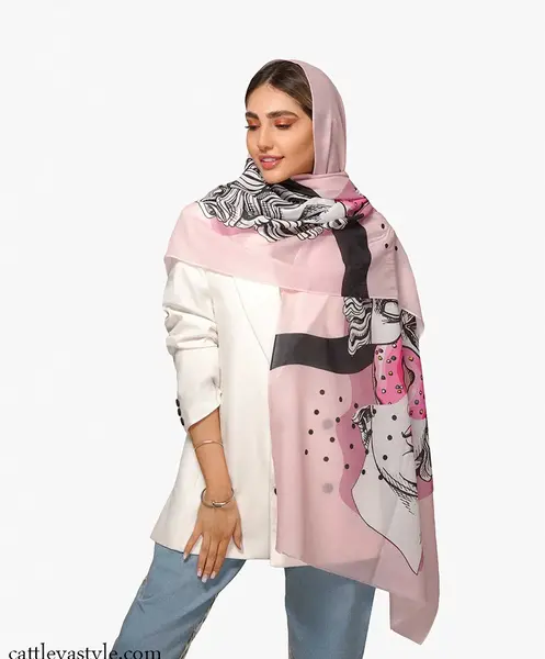 عکس شال صورتی