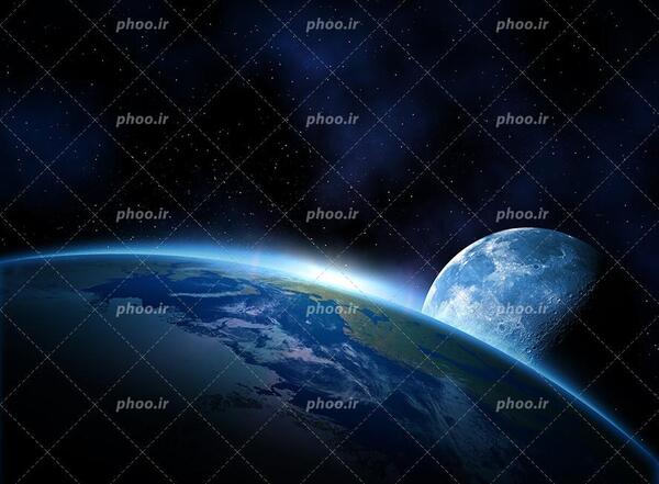 عکس ماه از دور
