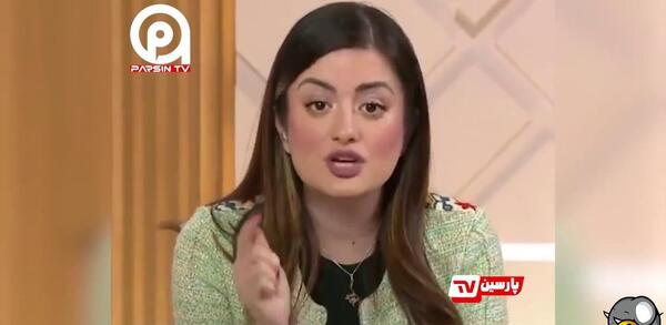 عکس مجری زن عراقی که به شیخ حمله کرد