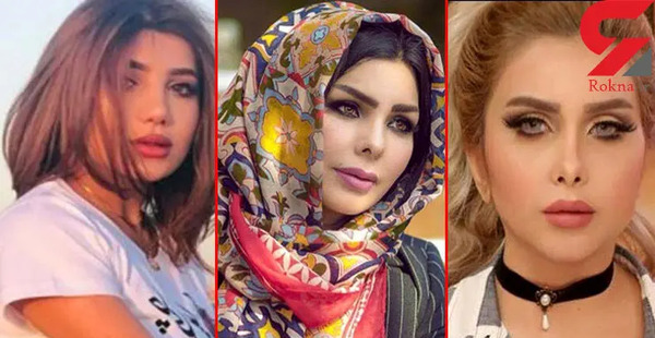 عکس مجری زن عراقی که به شیخ حمله کرد