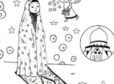 عکس نقاشی حجاب ساده