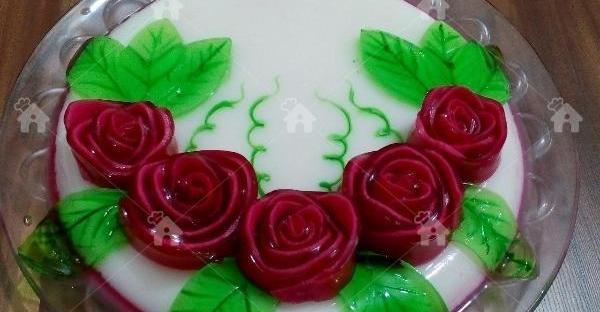 عکس ژله رولی به شکل گل