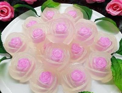 عکس ژله رولی به شکل گل