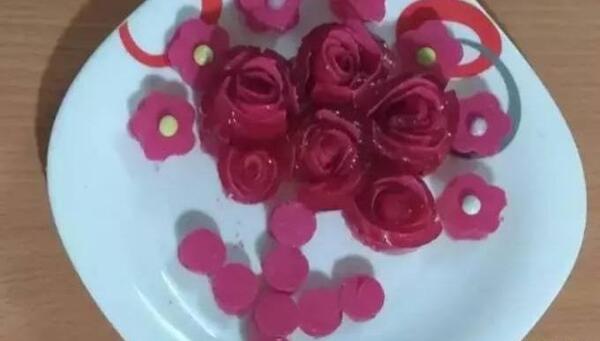 عکس ژله رولی به شکل گل