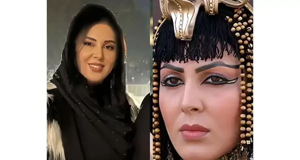عکس لیلا بلوکات با آرایش غلیظ