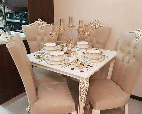 عکس دکور روی میز ناهار خوری