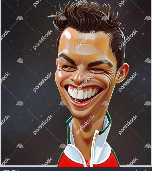 عکس رونالدو خفن کارتونی