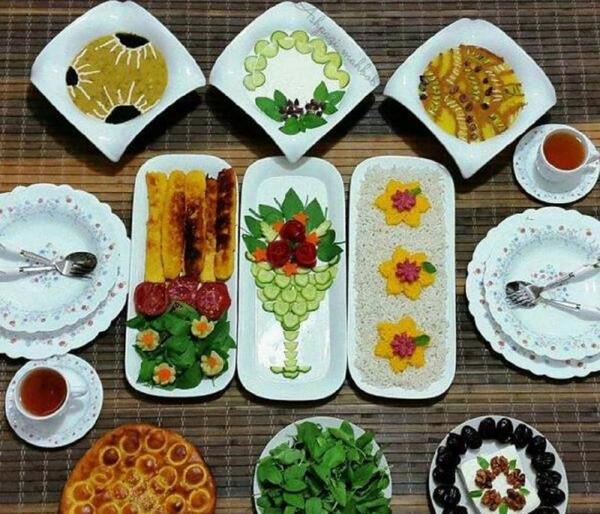 عکسهای سفره های افطاری