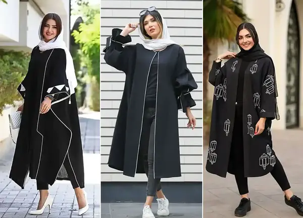 عکس مدل مانتو جدید حریر جلو باز