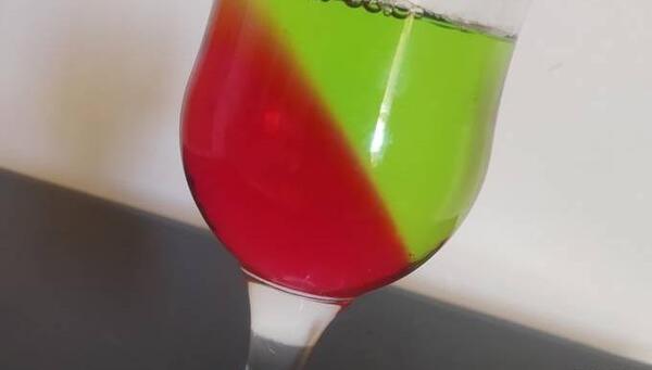 عکس ژله دو رنگ ساده