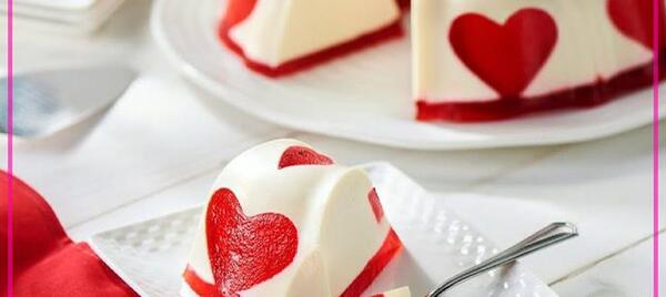 عکس ژله دو رنگ ساده