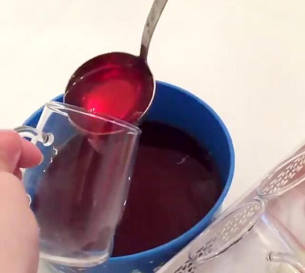 عکس ژله دو رنگ ساده