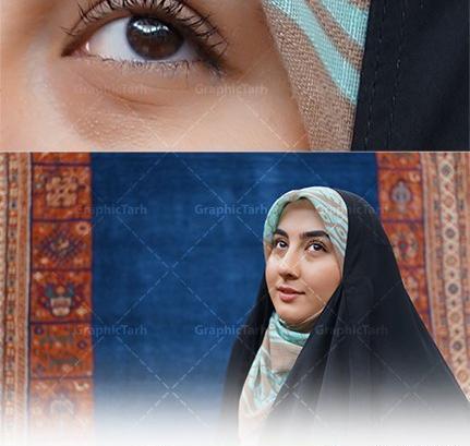 عکس دختر چادری با عینک