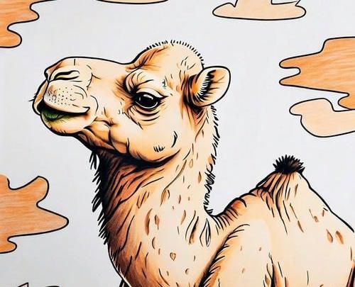 عکس شتر برای نقاشی