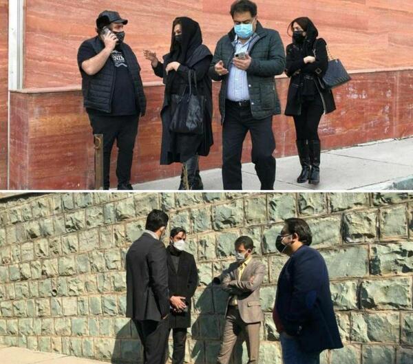 عکس علی انصاریان در بیمارستان کرونا