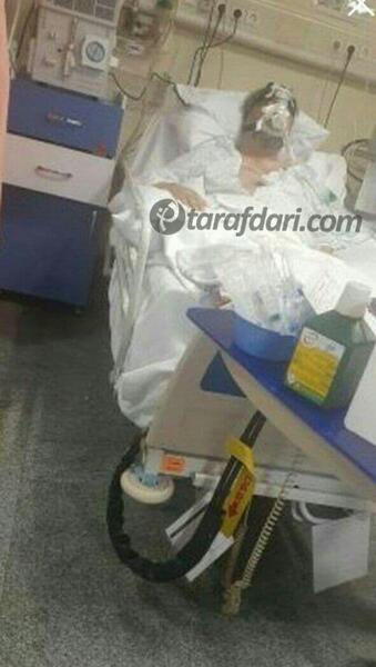 عکس علی انصاریان در بیمارستان کرونا